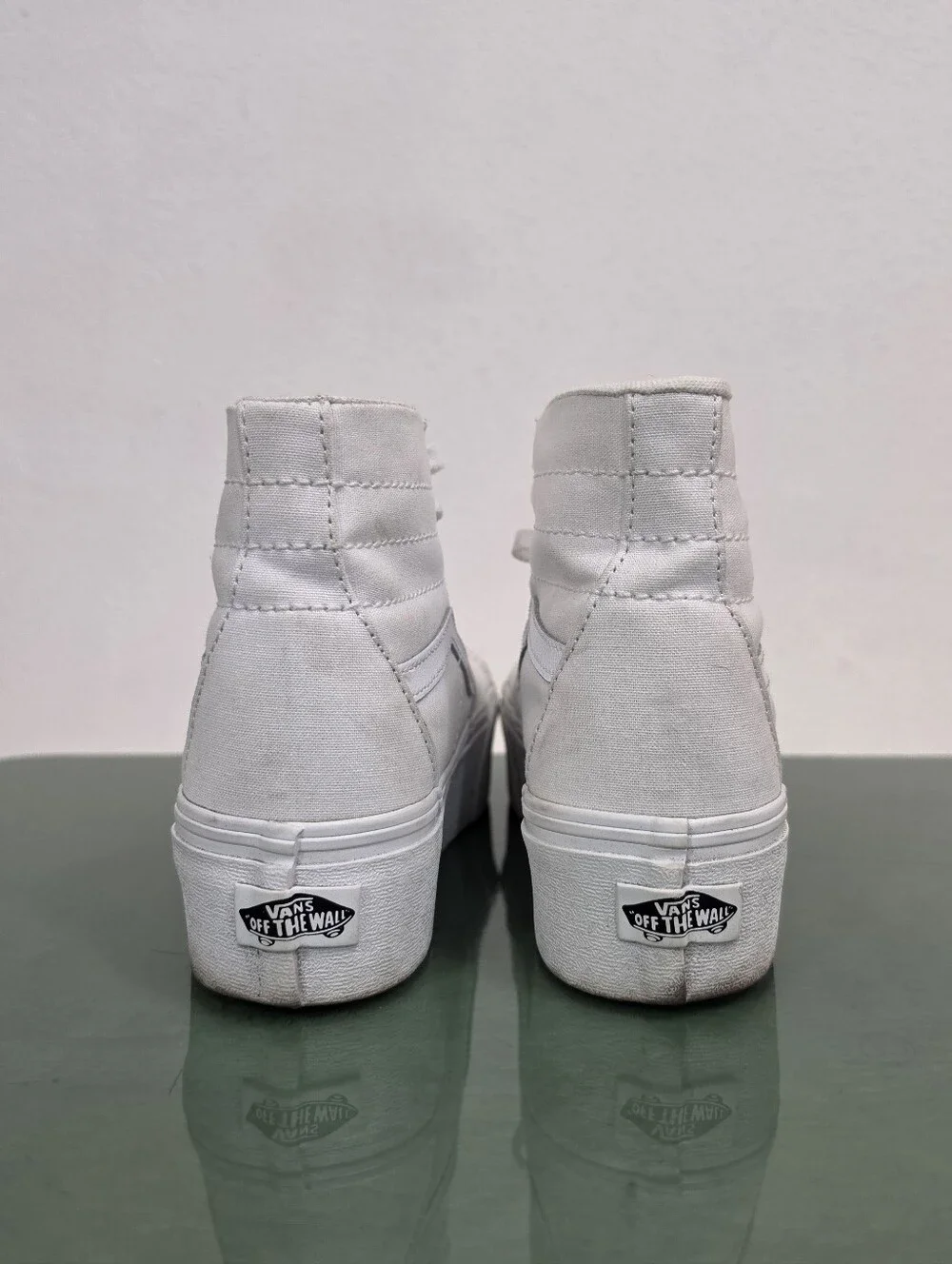 Vans Sk8-Hi Tapered Stackform Shoe in White Women's Size 7